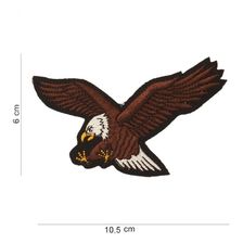 Embleem stof flying eagle links kijkend (klein)