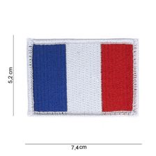 Embleem stof vlag Frankrijk met klitteband