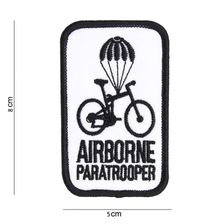 Embleem stof Paratrooper wit