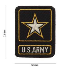 Embleem stof U.S. army star met klitteband