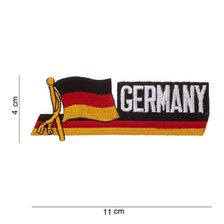Embleem stof wapperende vlag Germany