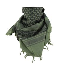 PLO sjaal groen/zwart