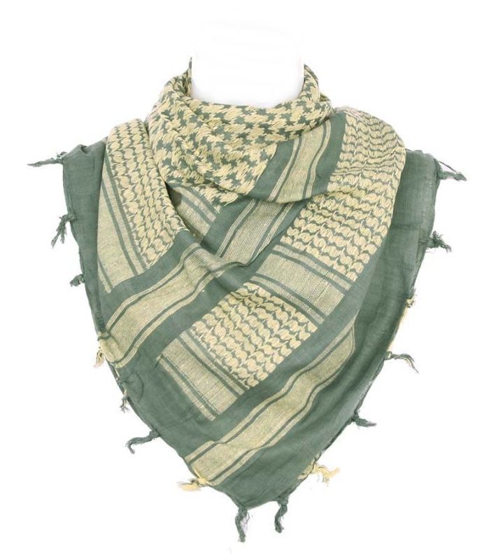 PLO sjaal Sage Green/beige