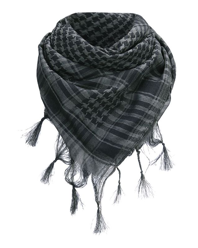 PLO sjaal zwart/grijs