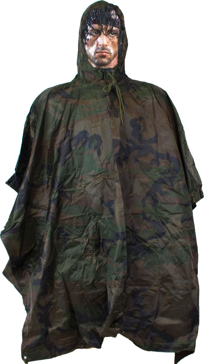 Poncho PVC Heavy Woodland