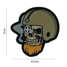 Embleem 3D PVC Bearded skull pilot