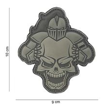 Embleem 3D PVC Knight grijs