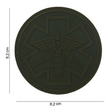 Embleem 3D PVC Para medic groen groen