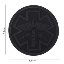 Embleem 3D PVC Para medic zwart
