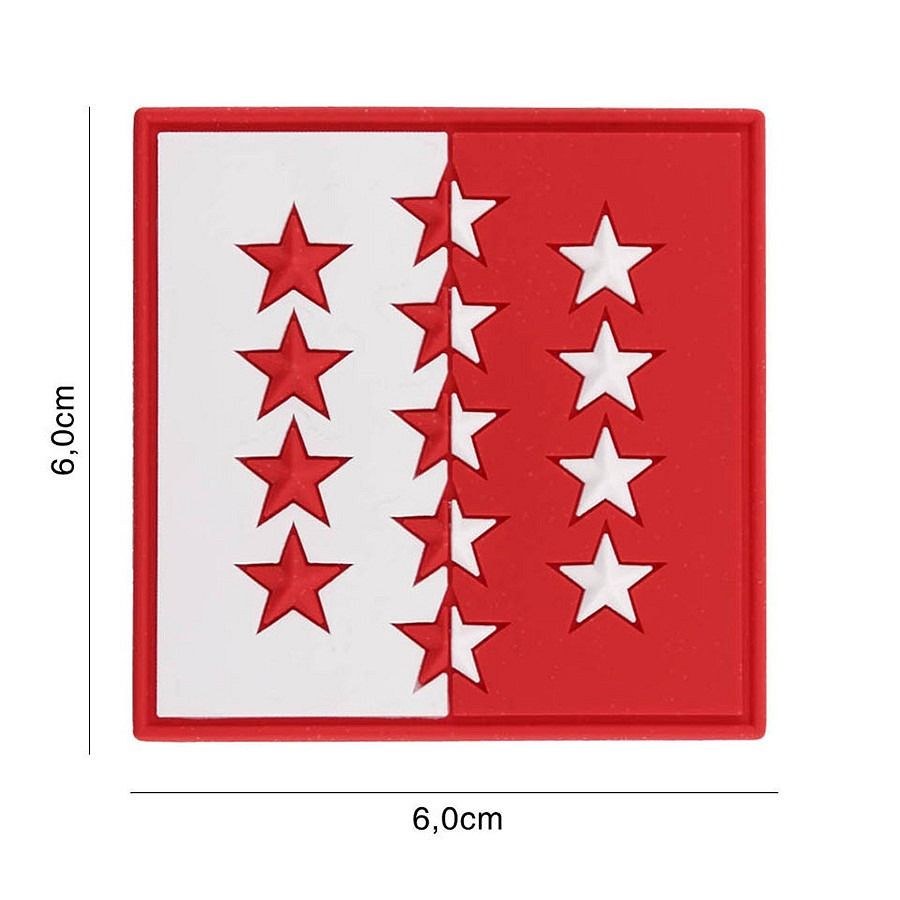 Embleem 3D PVC Zwitserland valais 13 sterren