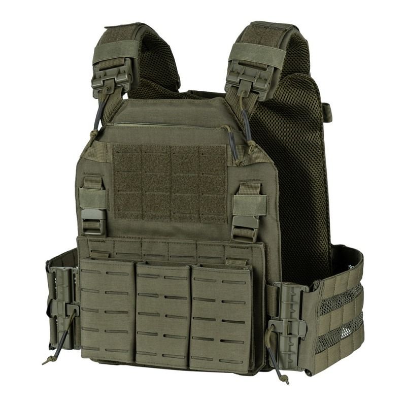 QR Plate Carrier Lasercut groen