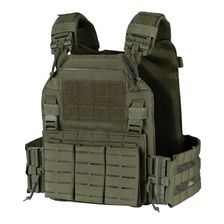 QR Plate Carrier Lasercut groen