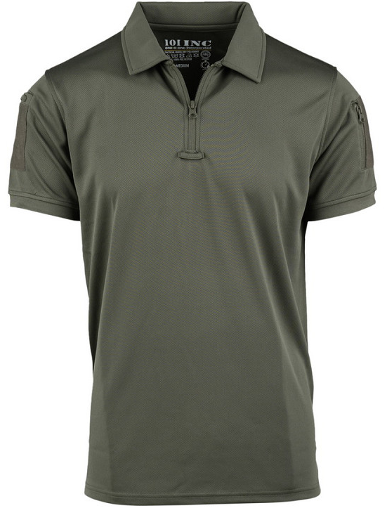 Tactical polo met ritsje Quick Dry Ranger Green