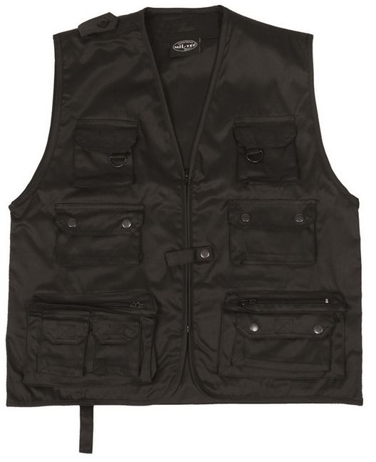 Reporter vest zwart