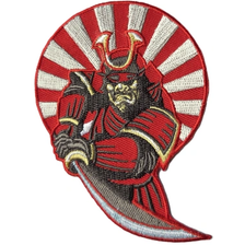 Embleem opstrijkbaar Samurai