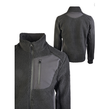 Fleece jack Teddy zwart