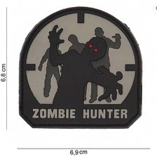 Embleem 3D PVC 'Zombie Hunter'