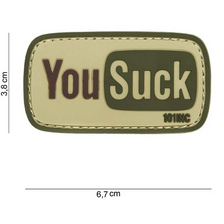 Embleem 3D PVC 'You Suck'