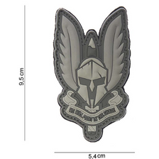 Embleem 3D PVC Spartan grijs