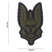 Embleem 3D PVC Spartan groen