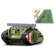 Sluban Britse Mark IV tank uit WO1 bouwpakket