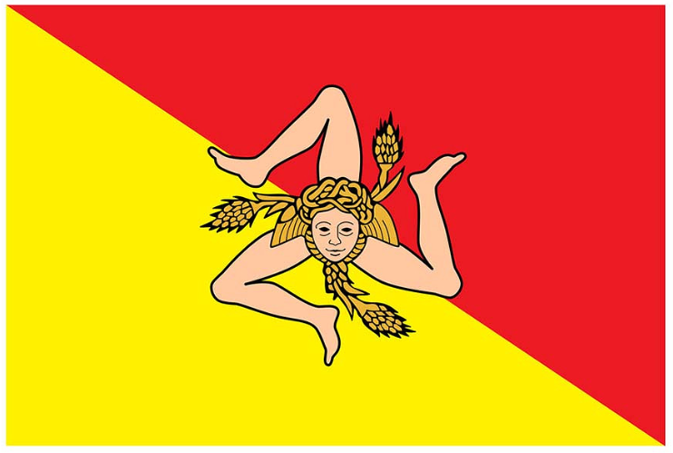 Vlag Sicilië