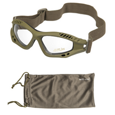 Airsoft bril Mil-Tec met hoofdband groen