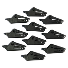 Parakoord clips zwart 10 stuks