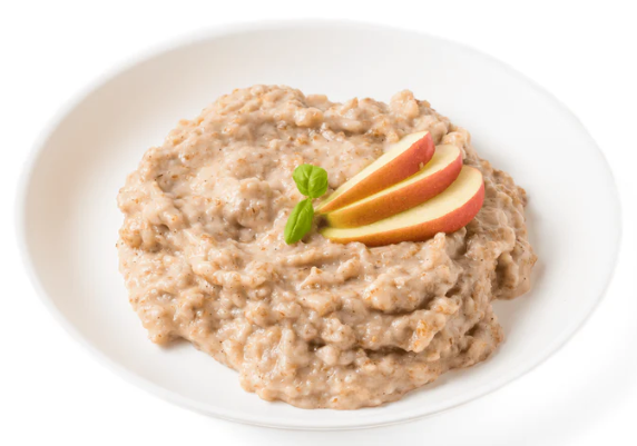 Ontbijt tarwepap met appelmoes