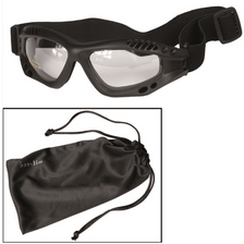 Airsoft bril Mil-Tec met hoofdband zwart