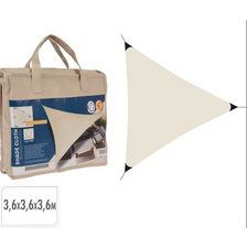 Schaduwdoek 3 hoek créme 3.6 x 3.6 x 3.6