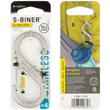 Nite Itze S-Biner Slidelock karabijnhaak RVS