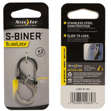 Nite Ize S-Biner Slidelock Karabijnhaak #2 RVS