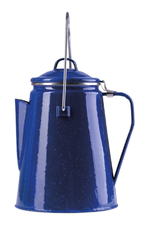 Koffiepot met percolator emaille Mil-Tec 2 liter blauw