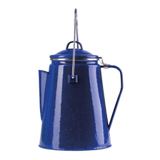 Koffiepot met percolator emaille Mil-Tec 2 liter blauw