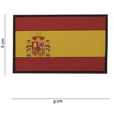 Embleem 3D PVC vlag Spanje 5 x 8 cm