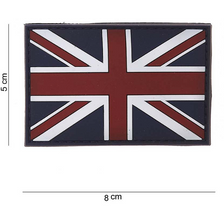 Embleem 3D PVC vlag Groot Brittannië 5 x 8 cm