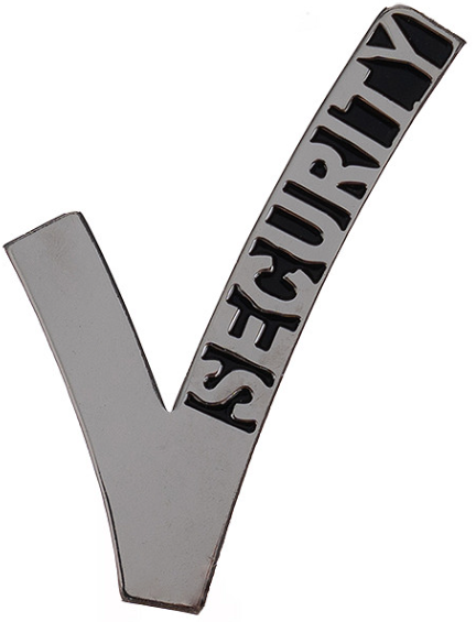 V-tje Security Beveiliging speldje