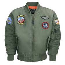 Kinder MA1 met badges Fostex groen