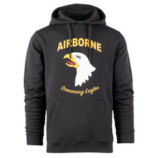 Hoodie 101st Airborne Eagle Dark Grey / zwart