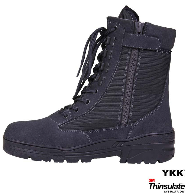 Sniper boot met ritsje Wolf Grey