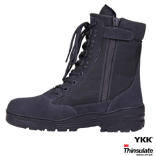 Sniper boot met ritsje Wolf Grey
