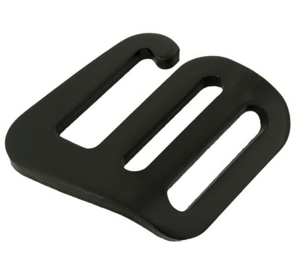 G haken zwart 25 mm.