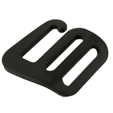 G haken zwart 25 mm.