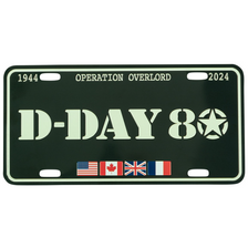 Nummerplaat D-Day 80