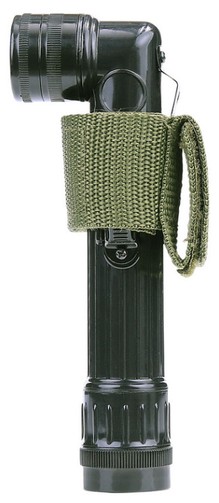 Hoeklamphouder met klittenband groen