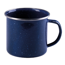 Emaille mok Western 680 ml blauw