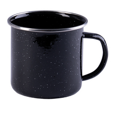 Emaille mok Western 680 ml zwart