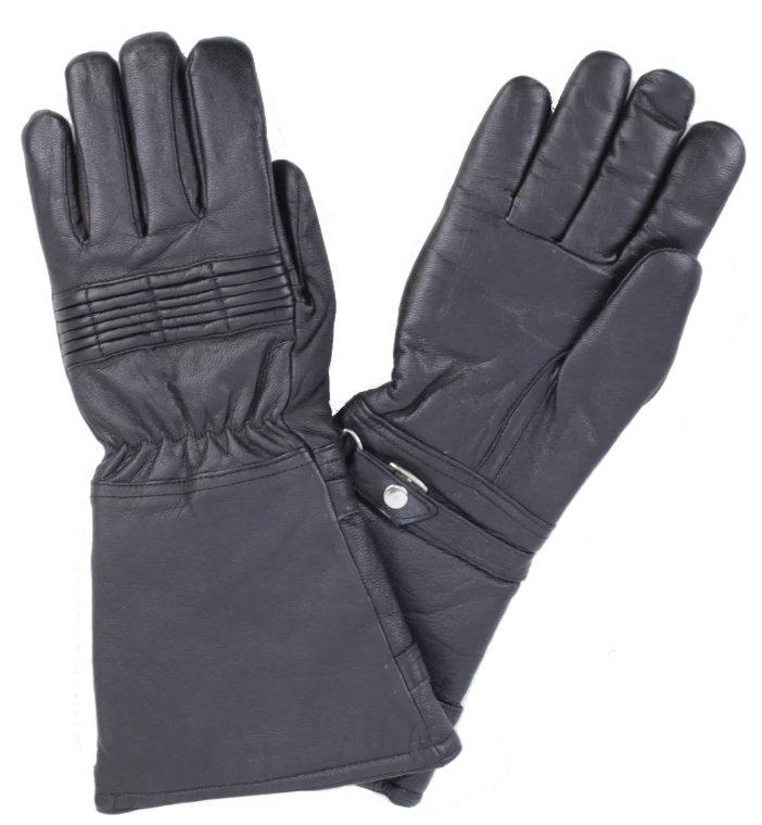 Motor handschoen zwart alleen L