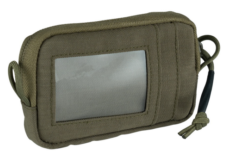 Riemtasje met ID-kaart vakje 13 x 9 x 2,5 cm groen